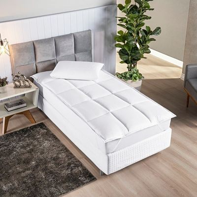Pillow Top Suavitec Solteiro 01 Peça - Branco