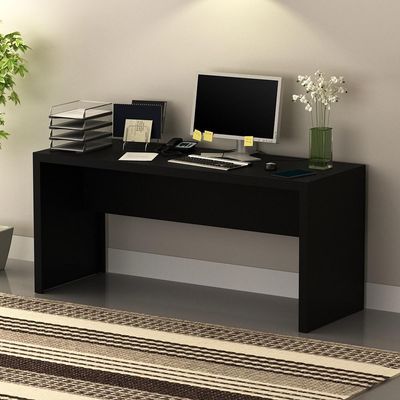 Mesa para Escritório Home Office ME4109 MDP Preto - Gran Belo
