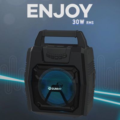Caixa de Som Portátil Bluetooth Sumay Enjoy SM-CSP1307 - Bivolt
