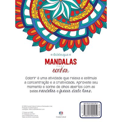 Livro De Colorir Mandalas Para Sonhar - Ciranda Cultural