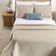 Kit Cobre Leito Colcha Quality Queen 3 Peças Percale 200 Fios Bordado - Cáqui