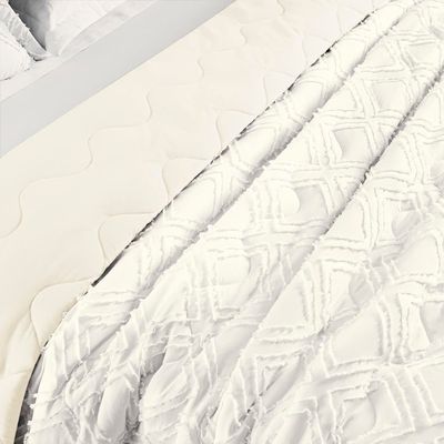 Cobre Leito Aveline King 03 Peças - Off White