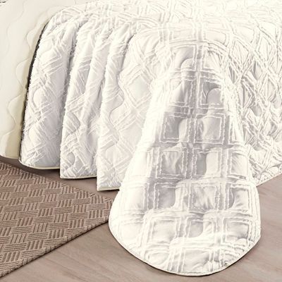 Cobre Leito Aveline King 03 Peças - Off White