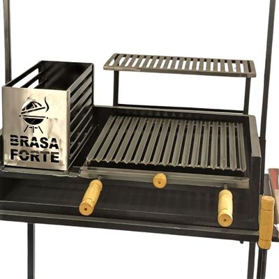 Churrasqueira Brasa Forte Parrilha Pequena Preto