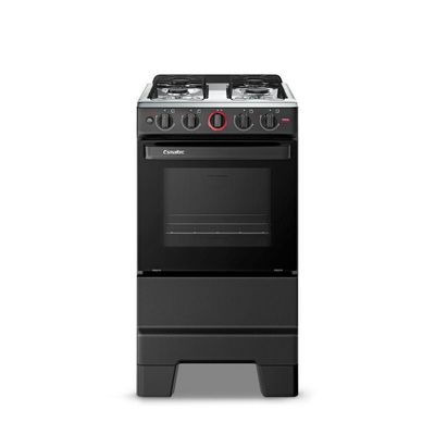 Fogão Esmaltec Ideal Super 4 Bocas Preto Bivolt