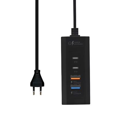 Carregador Hub 4 Entradas USB USB-C