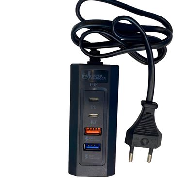 Carregador Hub 4 Entradas USB USB-C