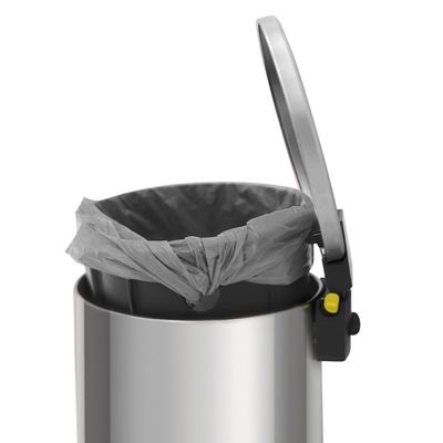Lixeira Loop Aço Inox Polido Balde Interno e Pedal 5 Litros - Tramontina 94547/005