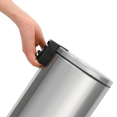 Lixeira Loop Aço Inox Polido Balde Interno e Pedal 5 Litros - Tramontina 94547/005