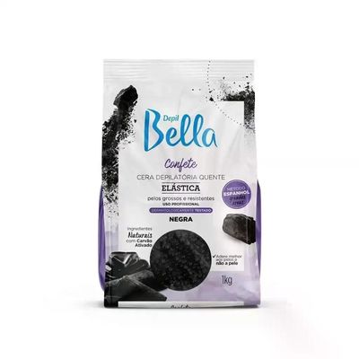 Cera Depilatória Confete Negra Depil Bella 1KG