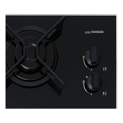 Cooktop A Gás Fischer 4q Fit Line Trempe Iron Bivolt Preto 110v/220v