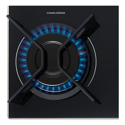 Cooktop A Gás Fischer 4q Fit Line Trempe Iron Bivolt Preto 110v/220v