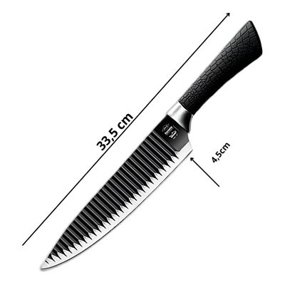 Kit para Churrasco 3 Peças Faca Garra Amolador
