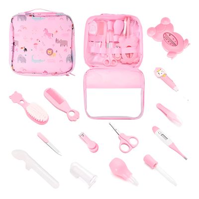 Kit Higiene Cuidados Bebê Bolsa Acessórios Cor:Azul