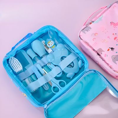 Kit Higiene Cuidados Bebê Bolsa Acessórios Cor:Azul