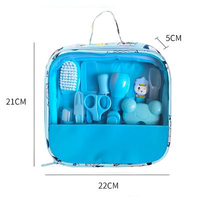 Kit Higiene Cuidados Bebê Bolsa Acessórios Cor:Azul