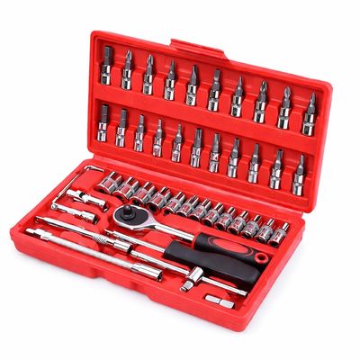 Kit Ferramentas 46 Peças com Maleta – Versátil, Durável e Profissional