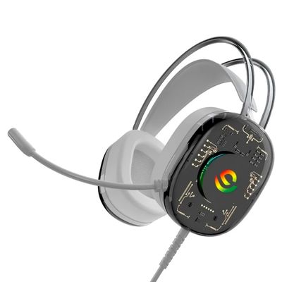 Headset Gamer com Fio Fone de Ouvido Profissional RGB - Gamer Over-Ear com Conexão P2 + USB