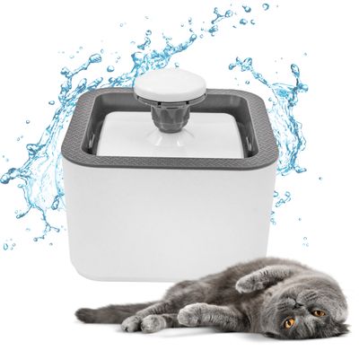Fonte Bebedouro Gatos Cães Automatico Com Filtro USB Bivolt 2,5 Litro Cor:Branco