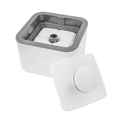 Fonte Bebedouro Gatos Cães Automatico Com Filtro USB Bivolt 2,5 Litro Cor:Branco