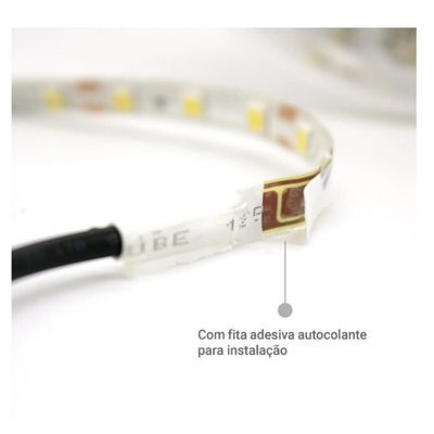 Fita Led Rolo 5m 300 Leds Silicone Iluminação Decoração | Ilumine Sua Casa com Estilo e Praticidade Cor:Branco Quente