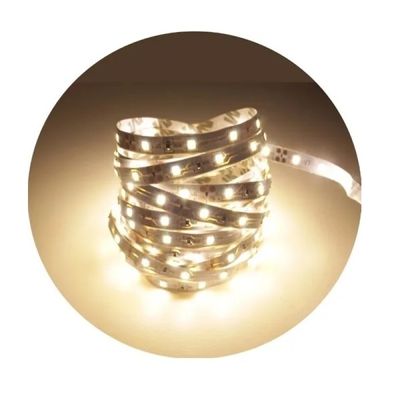 Fita Led Rolo 5m 300 Leds Silicone Iluminação Decoração | Ilumine Sua Casa com Estilo e Praticidade Cor:Branco Quente