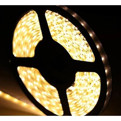 Fita Led Rolo 5m 300 Leds Silicone Iluminação Decoração | Ilumine Sua Casa com Estilo e Praticidade Cor:Branco Quente