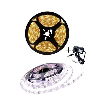 Fita Led Rolo 5m 300 Leds Silicone Iluminação Decoração | Ilumine Sua Casa com Estilo e Praticidade Cor:Branco Quente