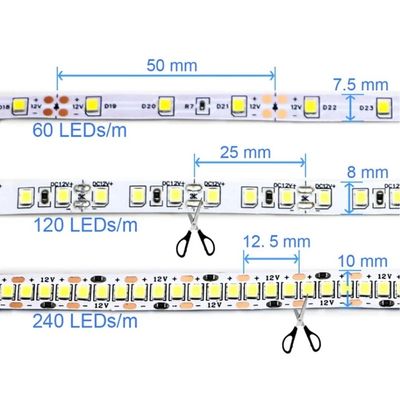 Fita Led Rolo 5m 300 Leds Silicone Iluminação Decoração | Ilumine Sua Casa com Estilo e Praticidade Cor:Branco Quente