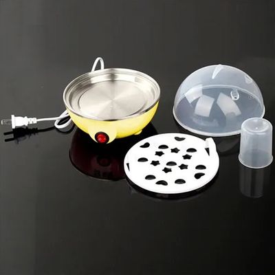 Cozedor Eletrico A Vapor Ovos Egg Cooker Cor:Amarelo - Ovos no Ponto Perfeito, de Mole a Bem Cozido