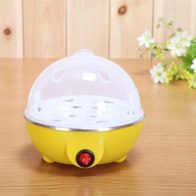 Cozedor Eletrico A Vapor Ovos Egg Cooker Cor:Amarelo - Ovos no Ponto Perfeito, de Mole a Bem Cozido