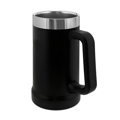 Caneca Térmica 710ml – Bebida Sempre na Temperatura Ideal Aço Inox Lisa Suco | Preta