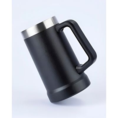Caneca Térmica 710ml – Bebida Sempre na Temperatura Ideal Aço Inox Lisa Suco | Preta