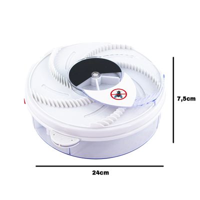 Armadilha Eletrica Pega Moscas USB (Branco)