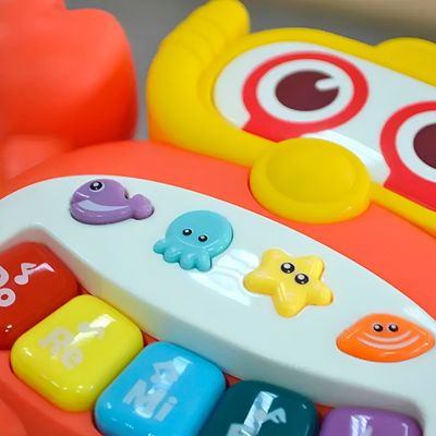 Brinquedo Caranguejo Piano Musical Interativo – Diversão e Aprendizado para Bebês