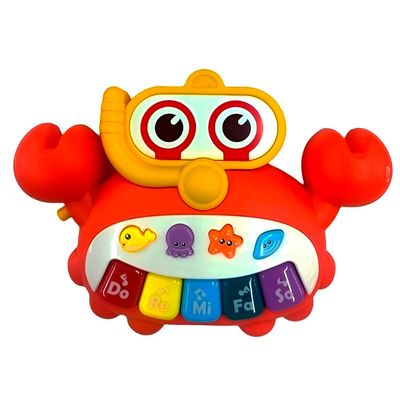 Brinquedo Caranguejo Piano Musical Interativo – Diversão e Aprendizado para Bebês