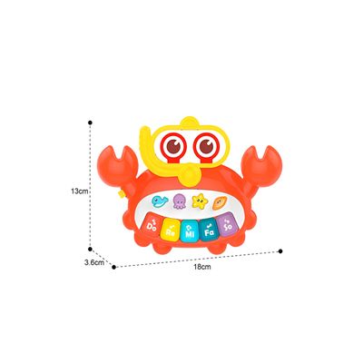 Brinquedo Caranguejo Piano Musical Interativo – Diversão e Aprendizado para Bebês