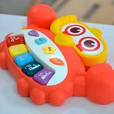Brinquedo Caranguejo Piano Musical Interativo – Diversão e Aprendizado para Bebês