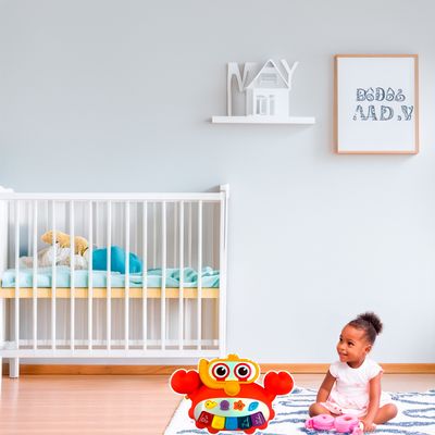 Brinquedo Caranguejo Piano Musical Interativo – Diversão e Aprendizado para Bebês