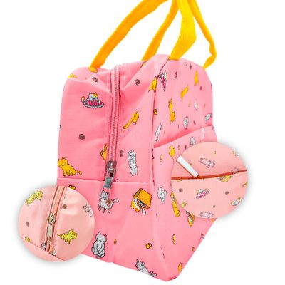 Bolsa Marmita Lancheira Termica (Gatinhos)