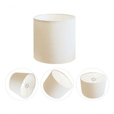 Cúpula Abajur E Luminária Cilíndrica Vivare Cp-7005 ø18x18cm - Bocal Nacional Branco
