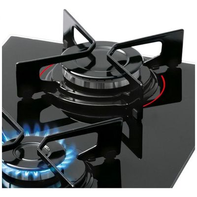 Fogão Cooktop Com Alimentação Gás Fischer Preto 2 Queimadores Bivolt