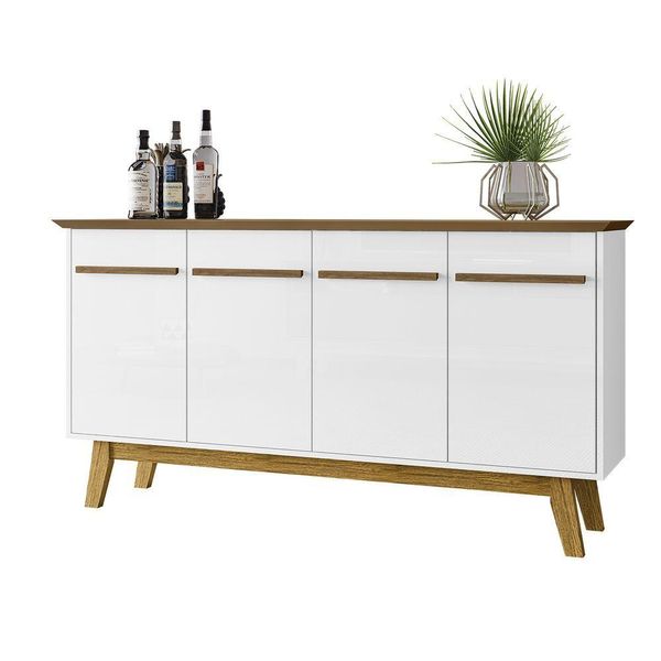Aparador Buffet Opala Cinamomo Com Branco - Bechara