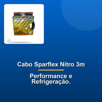 Cabo Teclado Sparflex Nitro 3m Preto