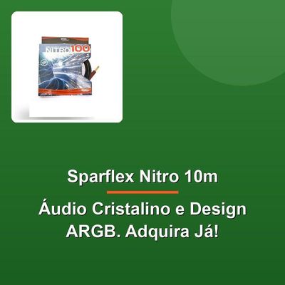 Cabo Teclado Sparflex Nitro 10m Preto