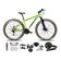 Bicicleta Aro 29 Absolute Nero 5 Câmbios Shimano Altus 24v Freio Hidráulico Garfo C-trava Verde Tam: 19