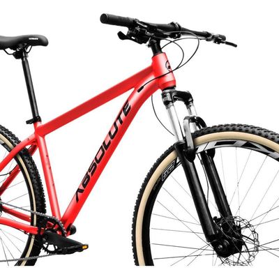 Bicicleta Aro 29 Absolute Nero 5 12v Hollowtech K7 Freio Hidráulico Garfo Trava No Guidão vermelho Tam: 17