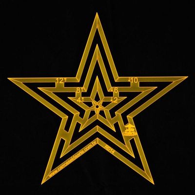 Régua Para Patchwork Estrela 12cm