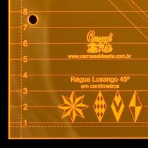 Régua para Patchwork Losango 45°