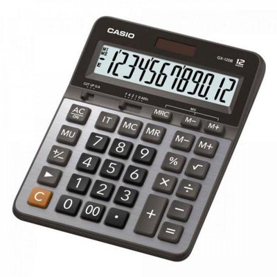 Calculadora De Mesa 12 Dígitos Gx-120b Estilo na cor Prata Casio.